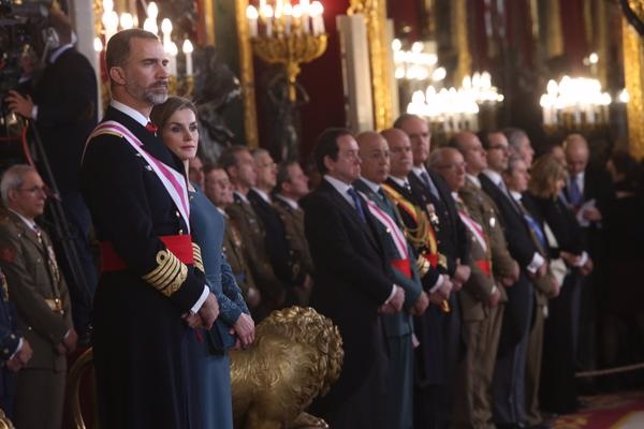  Felipe VI Y Doña Letizia Durante La Pascua Militar