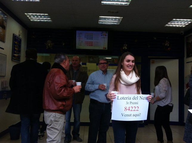 Tercer premio de El Niño vendido en Castelldefels (Barcelona)