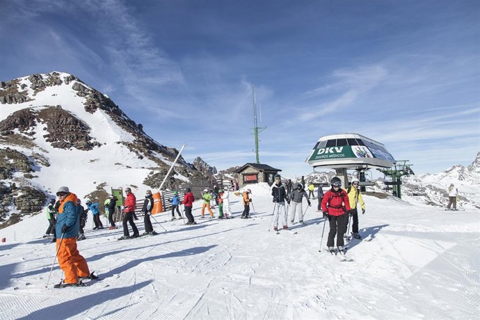 La estación de Aramón Formigal este martes.