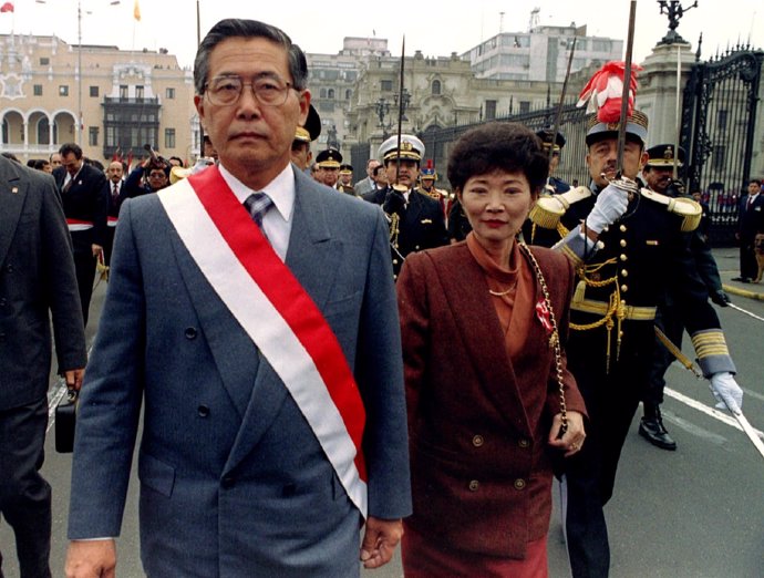Alberto Fujimori y su ex esposa Susana Higuchi 