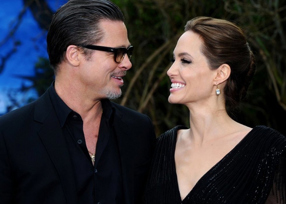 Brad Pitt And Angelina Jolie Attend A Private Recepti