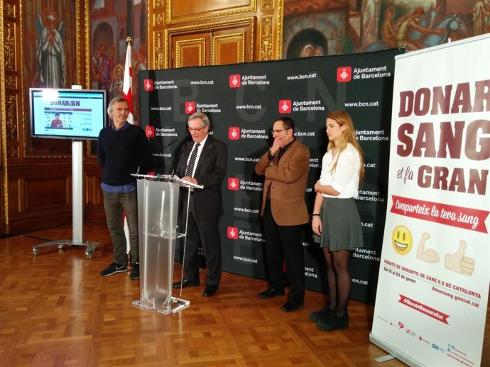 Xavier Trias presenta la Maratón de Donantes de Sangre 2.0
