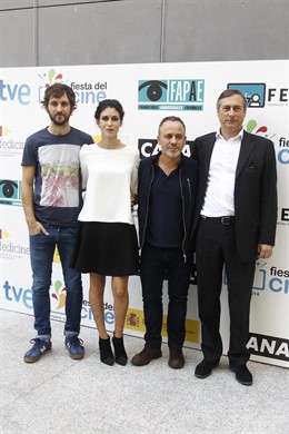 Raúl Arévalo, Nerea Barros, Javier Gutiérrez y José Antonio Félez