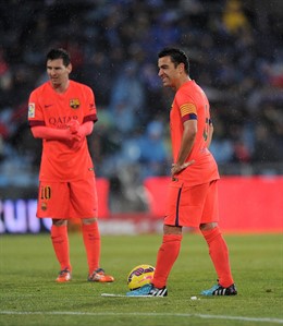 Xavi y Messi 