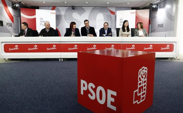 Reunión de la Comisión Ejecutiva Federal del PSOE con Pedro Sánchez al frente