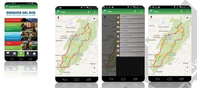 App para el GR 247 Bosques del Sur