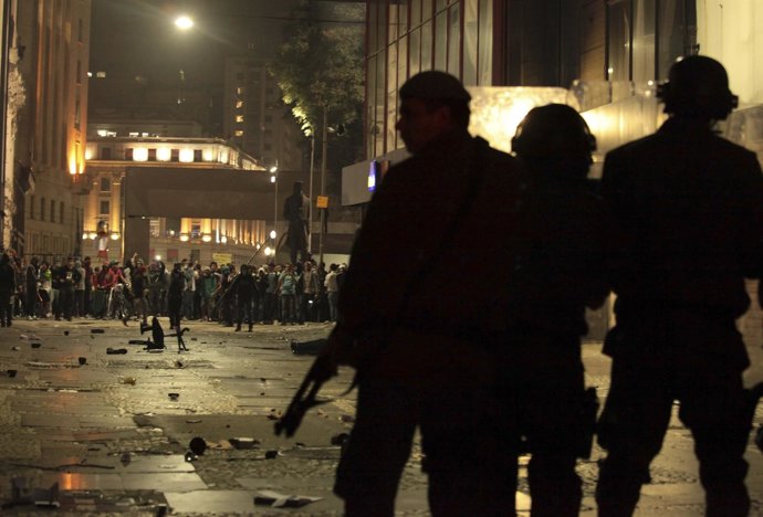 Protestas en Sao Paulo, Brasil