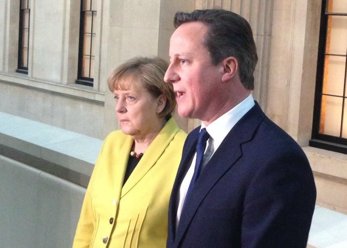 Angela Merkel y  David Cameron