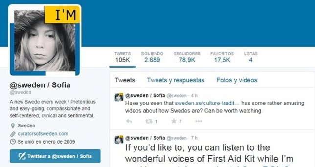 Sweden, la cuenta más democrática de Twitter