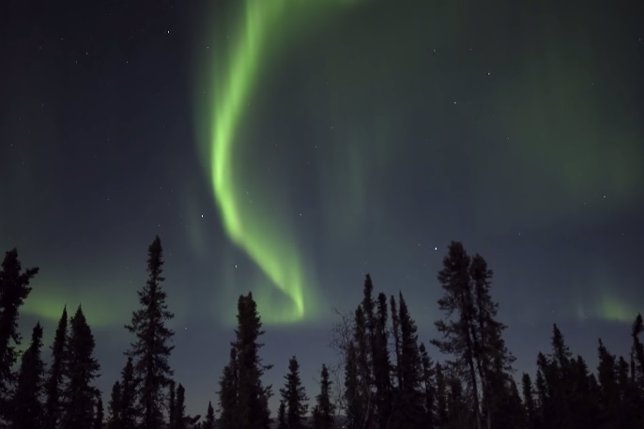 Aurora boreal capturada en 4K