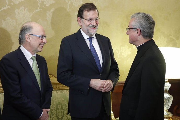 Rajoy con el obispo de la Seu d'Urgell y copríncipe de Andorra