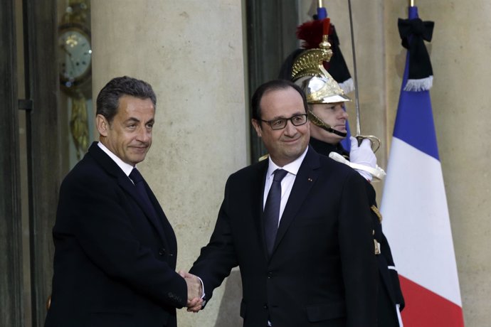 Hollande y Sarkozy