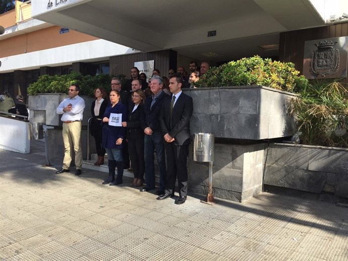 Minuto de silencio en Las Palmas de Gran Canaria