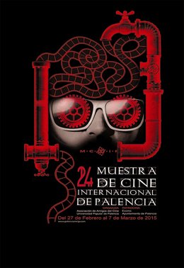 Cartel anunciador de la 24 Muestra de Cine de Palencia