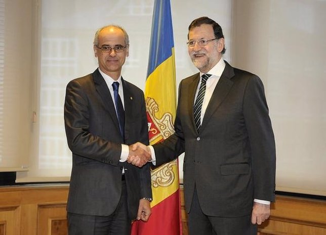 Ptes. Antoni Martí (Andorra) Mariano Rajoy (España)