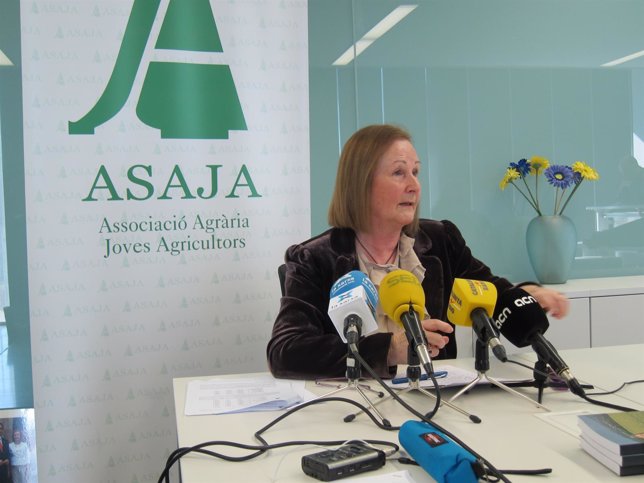 La presidenta de ASAJA, Rosa Pruna