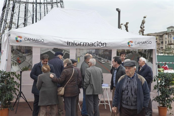 Punto de información sobre las obras de la Avenida de la Concordia