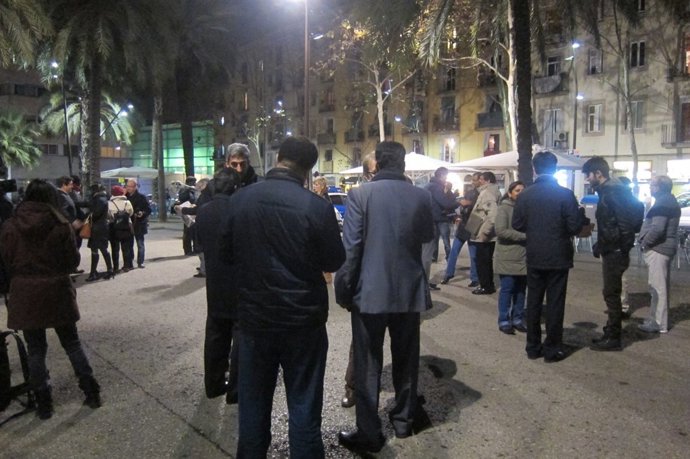 Concentración de la comunidad musulmana del Raval 