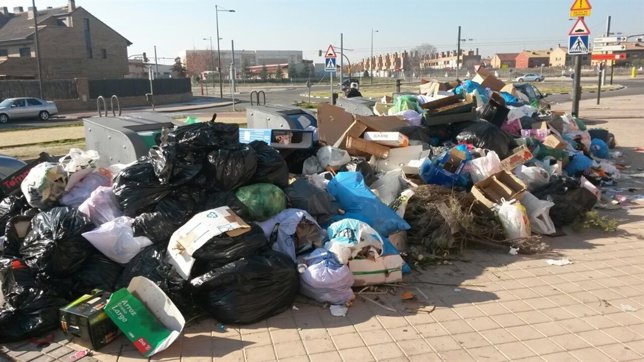 Huelga de basura en Parla