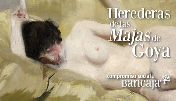 Cartel de la exposición 'Herederas de las Majas de Goya'