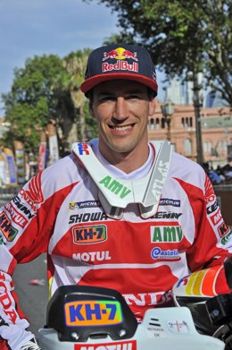 Joan Barreda, en el Dakar 2015