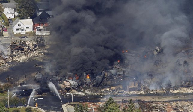 Explosió de tren en Lac Megantic (Canadá)