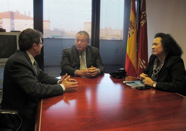 Reunión del consejero con el alcalde de Lorca