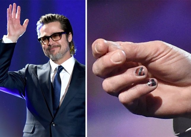 Brad Pitt se pinta las uñas