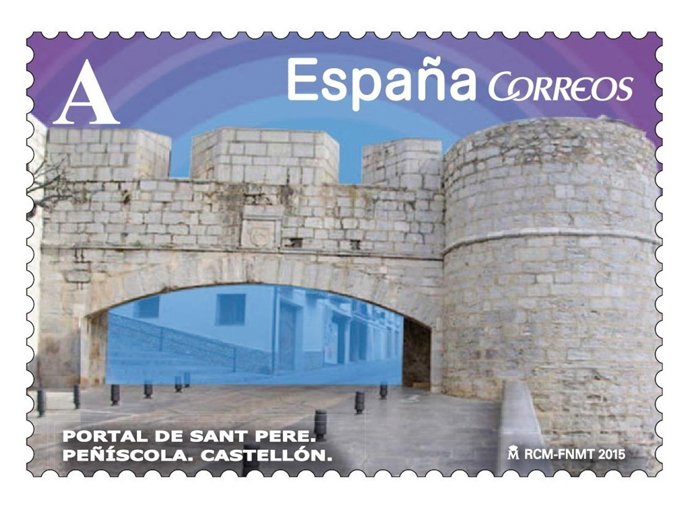 Sello de Correos dedicado a Peñíscola
