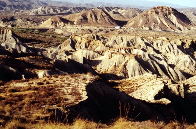 La erosión en el desierto