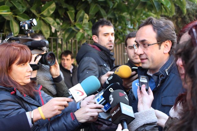 Josep Rull (CDC) en declaraciones a los periodistas