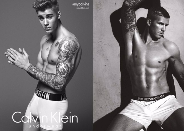 Justin Bieber tras los pasos de David Beckham... ¿Con Photoshop?