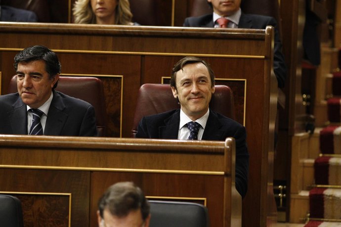 Bermúdez de Castro y Rafael Hernando en el Congreso