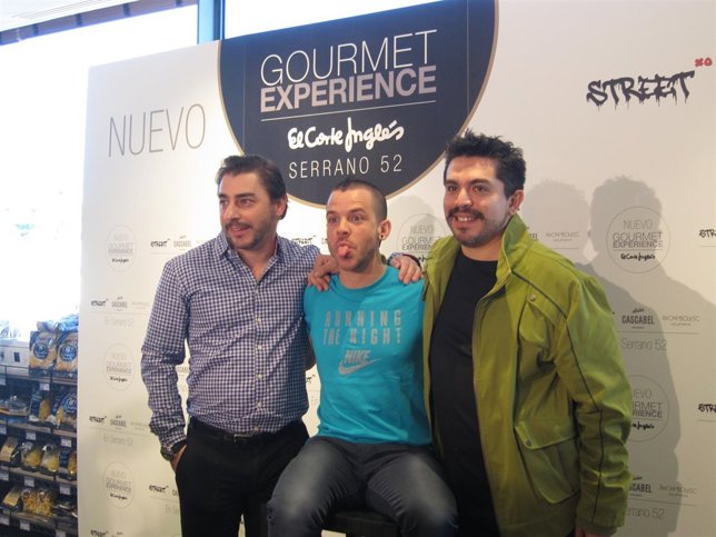 David Muñoz, Jordi Roca y Roberto Ruiz Gourmet Experience Serrano