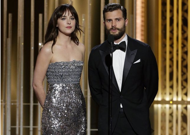 E0 sombras de Grey, Jamie Dornan y Dakota Johnson, protagonistas Golden Globe