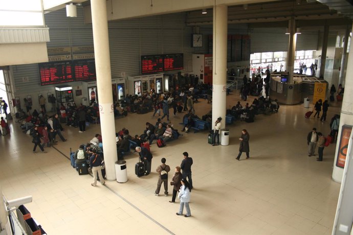 Interior de la Estación Sur de Autobuses