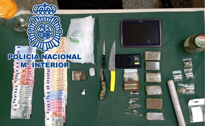 Policía Nacional, droga, La Luz, Málaga, investigación policial