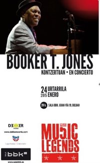 La leyenda del soul Booker T. Jones actuará en la sala BBK de Bilbao el 24 de enero