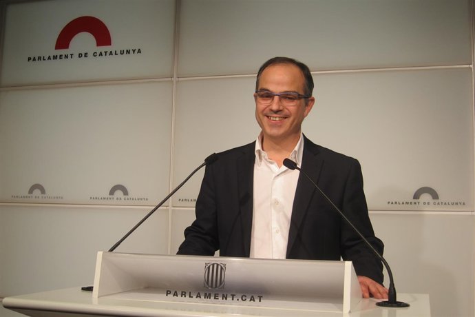 El líder de CiU en el Parlament, Jordi Turull, 