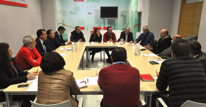 Reunión de dirigentes del PSOE de Sevilla