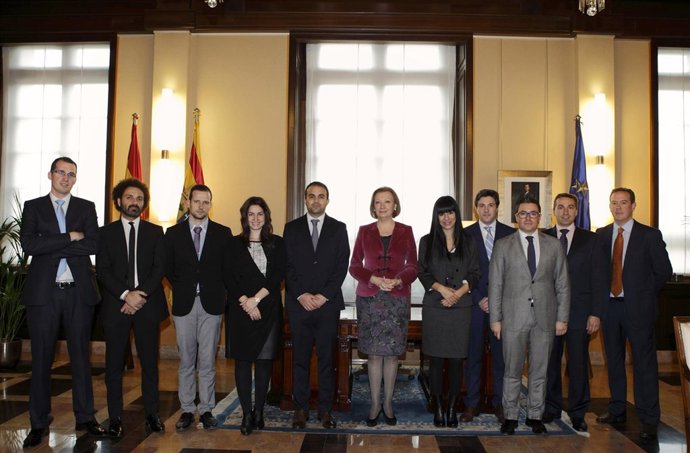 Rudi junto a miembros de AJE Aragón
