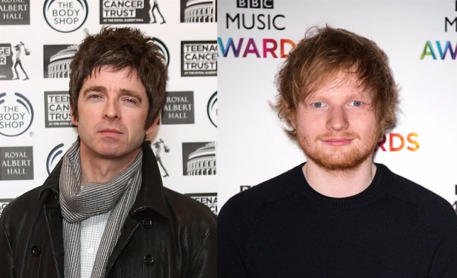 Noel Gallagher y Ed Sheeran
