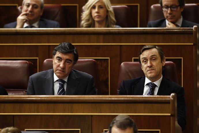 Bermúdez de Castro y Rafael Hernando en el Congreso
