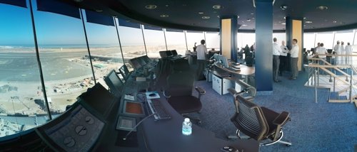 Torre de control del aeropueto internacional de Mascate