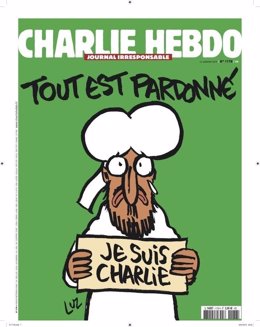 Primera portada de Charlie Hebdo tras el atentado