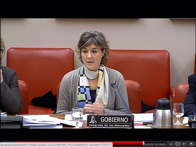 La ministra de Agricultura, Isabel García Tejerina, en el Congreso