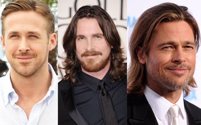Brad Pitt, Ryan Gosling y Christian Bale en The Big Short