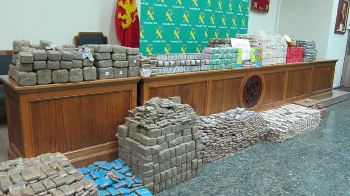 La Guardia Civil se incauta de 1.040 kilos de hachís en Pinseque (Zaragoza)