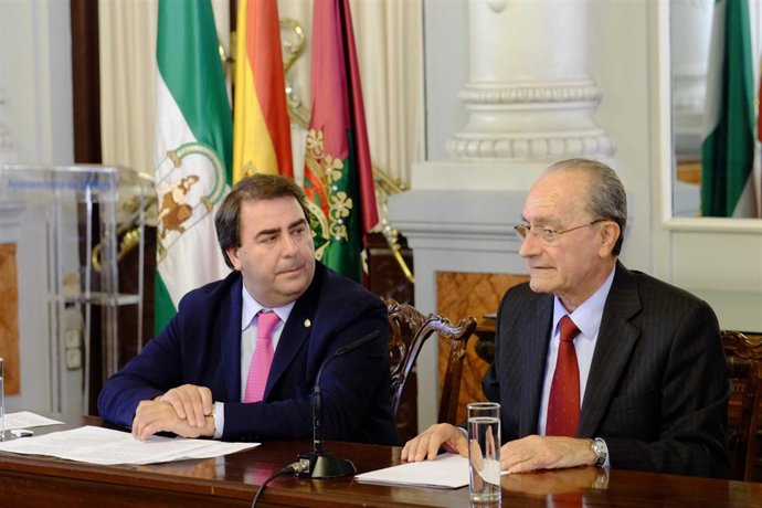 Alcaldes de A Coruña y Málaga, Carlos Negreira y Francisco de la Torre