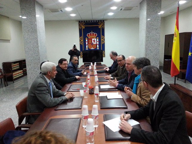 Reunión del delegado del Gobierno en Melilla con representantes europeos